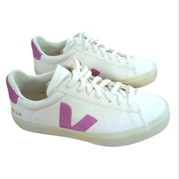 Veja Campo Leather White Mulberry Sneakers Size 39 - Picture 15 of 15